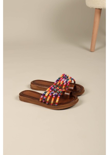 Rainbow Biyeli Terlik Multi