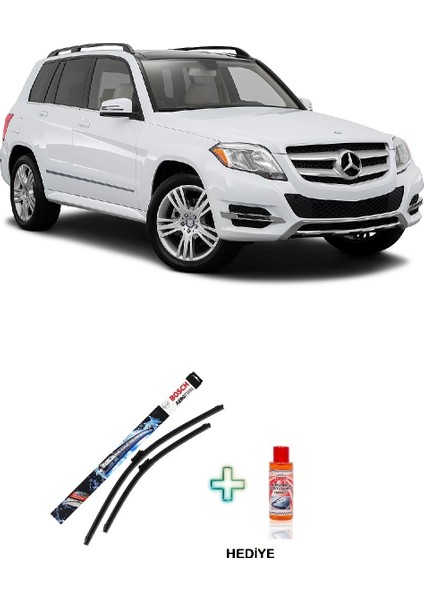 Mercedes-Benz Glk Silecek Seti (2014-2016) Bosch Aerotwin Serisi Silecek Takımı + Cam Şampuanı Hediyeli