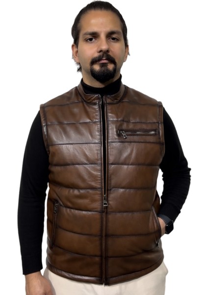 Erkek Hakiki Deri Şişme Yelek fiyatları