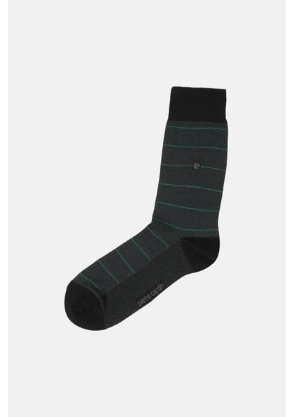 PİERRE CARDİN Modal 6'lı Erkek Çift Renkli Uzun Soket Çorap Code 258-PC YEŞİL-SİYAH modelleri