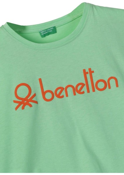 United Colors Of Benetton Kız Çocuk T-Shirt Mint G21223