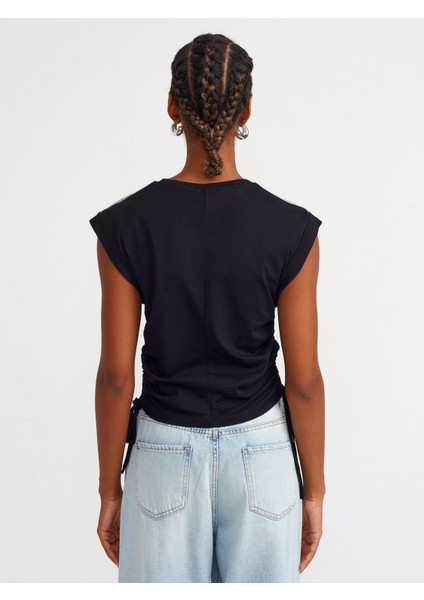 Yanları Büzgülü Taşlı T-Shirt fiyatları