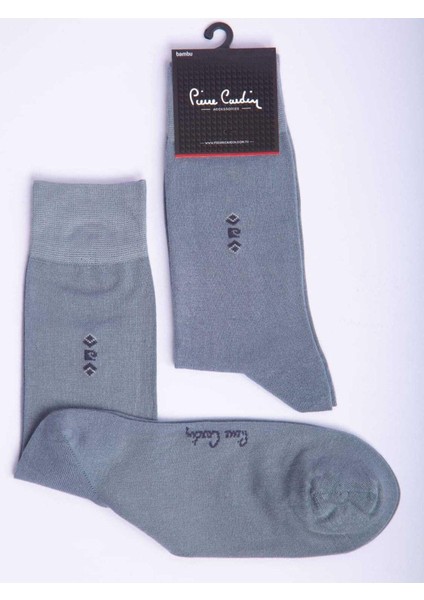 Bambu 6'lı Klasik Erkek Uzun Soket Çorap 496-PC Gri