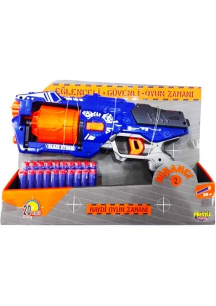 Nerf Silah Sünger Mermi Atan Hot Fire Nişancı-2 Oyuncak Tabanca