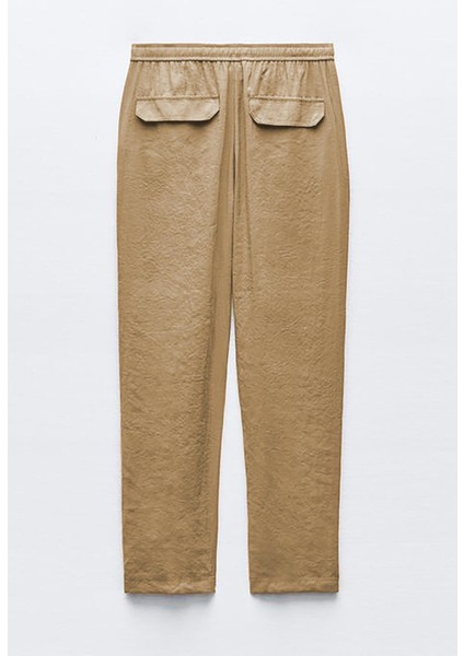Camel Ayarlanabilir Bel Rahat Kesim Pantolon MG2161