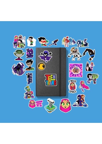 Teen Titans Go Sticker Paketi/ Bullet Journal Defter Çıkartma Ajanda Laptop Etiket