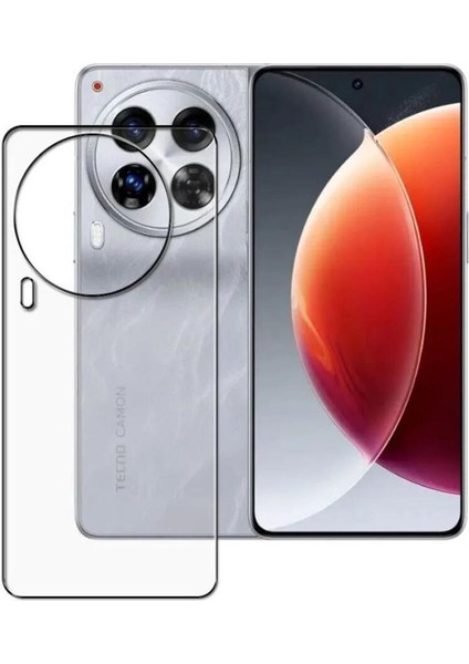 Tecno Camon 30 5g ile Uyumlu Arka Kırılmaz Mat Esnek Nano Koruyucu