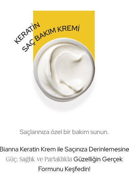 Saç Bakım Kremi Keratin Güçlendiren ve Yenileyen Saç Bakım Kremi - 500 ml