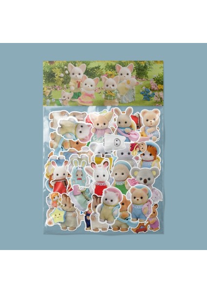 Sylvanian Families Sticker Paketi/ Bullet Journal Defter Çıkartma Ajanda Laptop Etiket