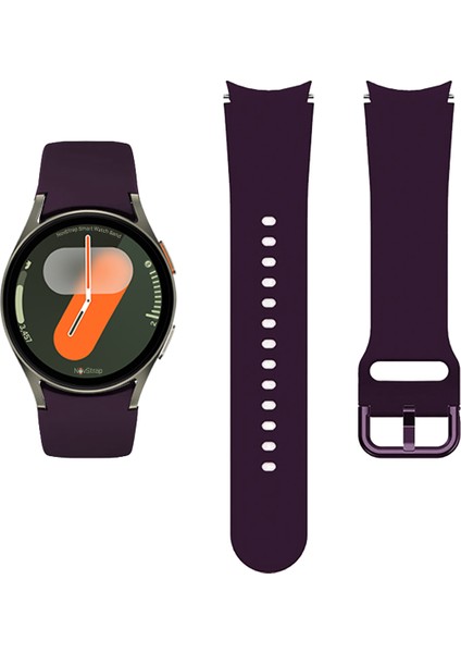 Samsung Galaxy Watch 7 6 5 Pro 4 Fe 40 42 43 44 45 46 47 mm Uyumlu Kordon Tam Kapatan Pimli Silikon