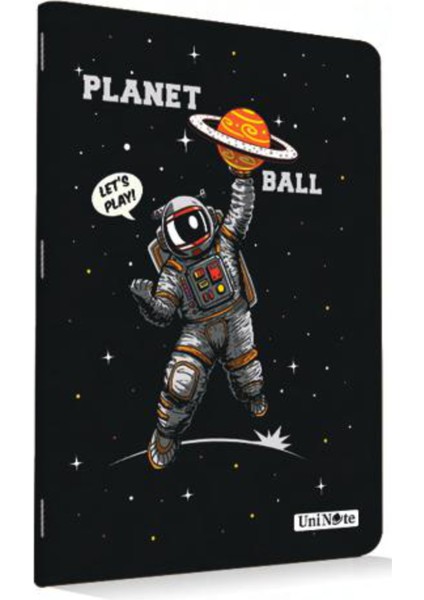 Çınar Defter A4 Okul Defteri 60 Yaprak Çizgili  Astronot Desenli