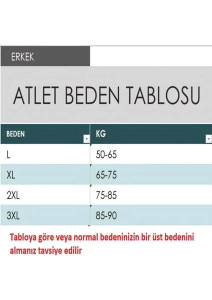 Erkek Atlet 6'lı