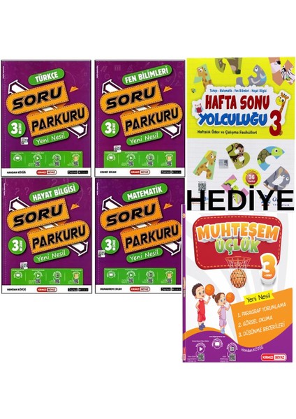 3. Sınıf Yeni Nesil Soru Parkuru Seti 6 Kitap