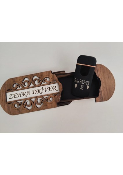 Çakmak Kişiye Özel Isim Yazılı ve Mdf Tasarım Kutulu No:97