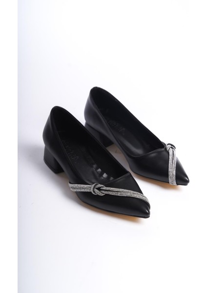 Kadın Valeri Siyah Yandan Taşlı Alcak Ökçe Abiye Valeri Ayakkabı fırsatları