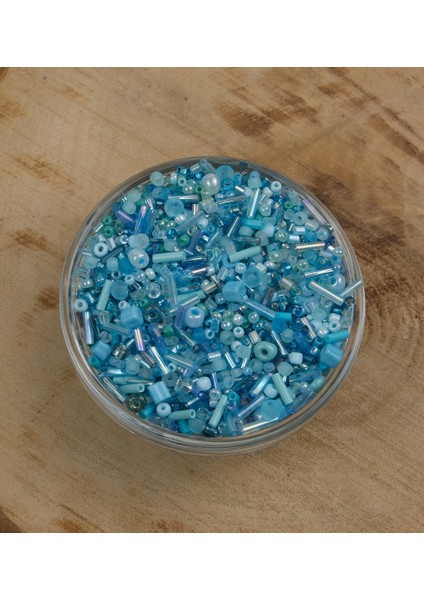 Prestij Candy Karışık Model Cam Boncuk Mavi Renk Tonları