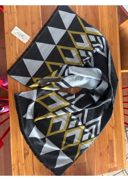 Unisex Şardonlu Baklava Desenli Yumuşacık Çok Özel Bir Panço