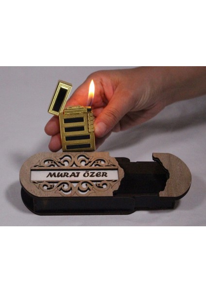 Çakmak Kişiye Özel Isim Yazılı ve Mdf Tasarım Kutulu No:99