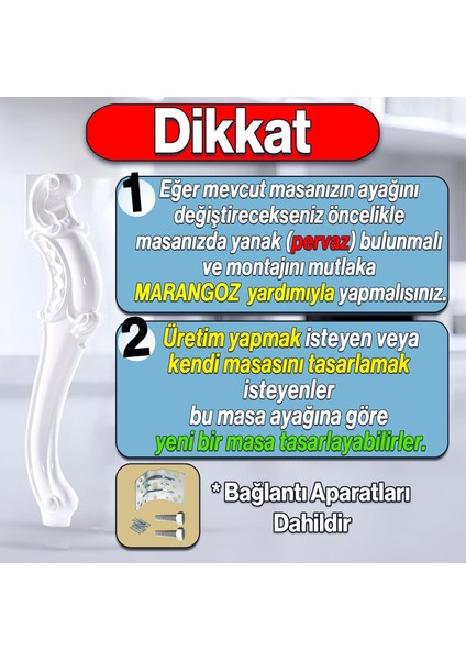 Valenta Masa Dresuar Ayağı 76 cm Plastik Ayak Mutfak Yemek Masası Mobilya Ayakları Beyaz fiyatları
