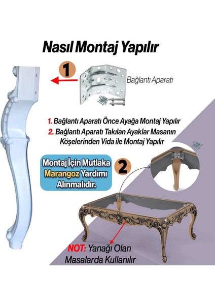 Valenta Masa Dresuar Ayağı 76 cm Plastik Ayak Mutfak Yemek Masası Mobilya Ayakları Beyaz fırsatları