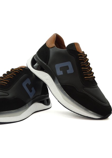Letao Erkek Iç Dış Deri Ekstra Yumuşak Köpük Taban Sneaker Ayakkabı fırsatları