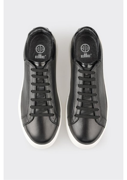 Elle Siyah Deri Erkek Günlük Ayakkabı fırsatları