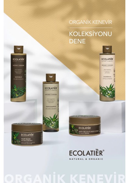 Organik Duş Jeli Kenevir Gerginleştirici Sıkılaştırıcı Besleyeci Nemlendirici Tazeleyici 350 Ml fiyatları