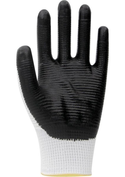 Pn5 Zebra Polyester Örme Nitril Kaplı İş Eldiveni 9 Beden 12 Çift fırsatları