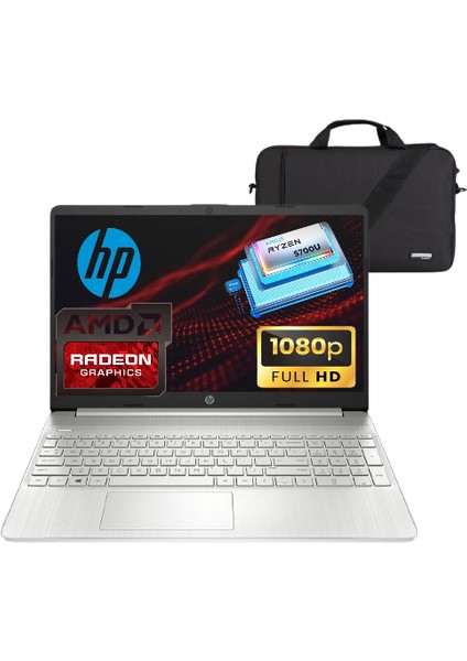 Hp 4H0J2EA Amd Ryzen 7 5700U 16GB Ram 1tb SSD Windows 11 Pro 15.6" Fhd Taşınabilir Bilgisayar (Çanta Hediyeli) P2