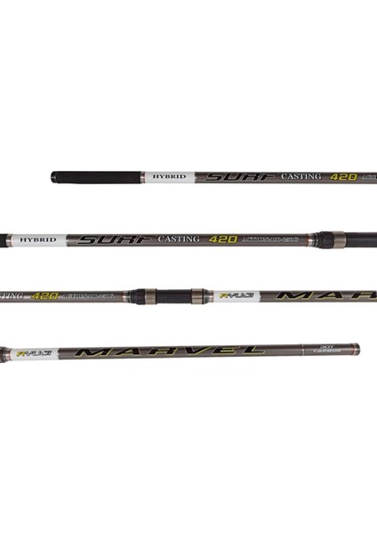Marvel 420CM 100-250GR Hybrid 3 Parça Surf Kamışı modelleri