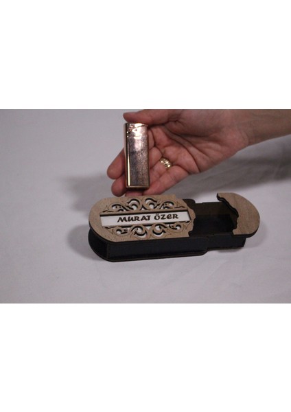 Çakmak Kişiye Özel Isim Yazılı ve Mdf Tasarım Kutulu NO:125 fırsatları