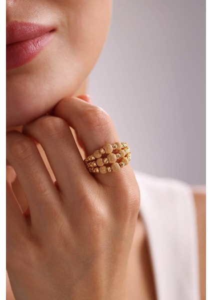 22 Ayar Üçlü Dorika Yüzük modelleri