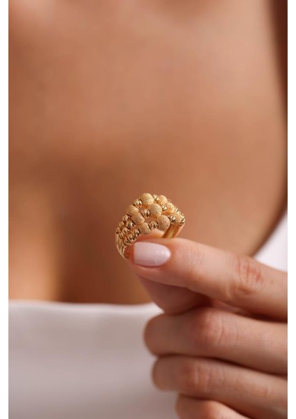 22 Ayar Üçlü Dorika Yüzük fırsatları