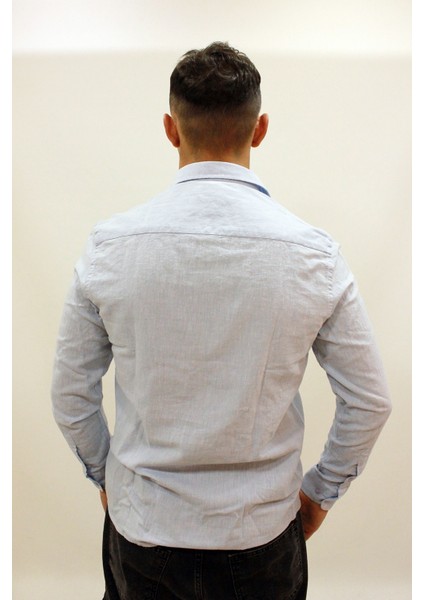 Caz 2015 Uzun Kol Keten Erkek Gömlek indirimleri