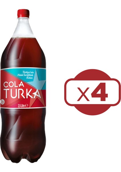 Cola Turka 2,5 Lt x 4 Adet