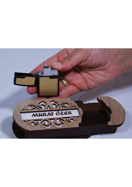 Çakmak Kişiye Özel Isim Yazılı ve Mdf Tasarım Kutulu NO:100 modelleri