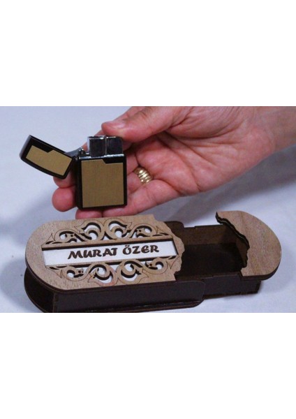 Çakmak Kişiye Özel Isim Yazılı ve Mdf Tasarım Kutulu NO:100 fırsatları