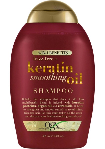 Keratin Yağlı Kabarma Karşıtı Şampuan 385ml