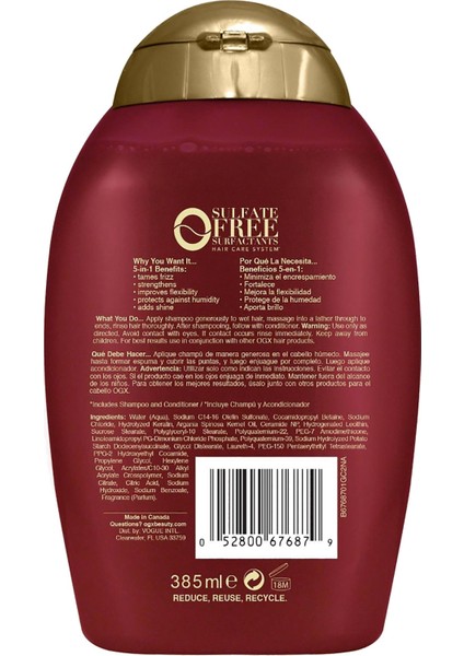 Keratin Yağlı Kabarma Karşıtı Şampuan 385ml
