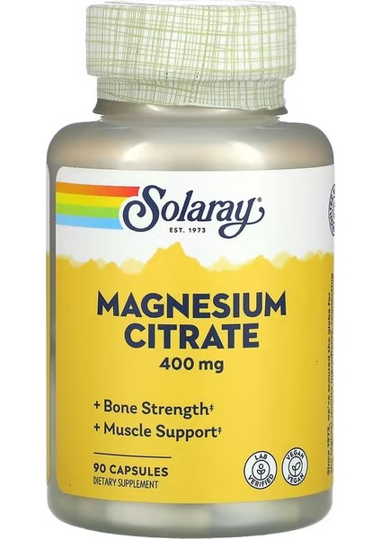 Magnesium Citrate 400 Mg 90 Capsules