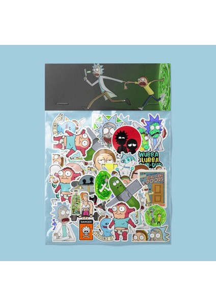 Rick And Morty Sticker Paketi/bullet Journal Defter Çıkartma Ajanda Laptop Etiket