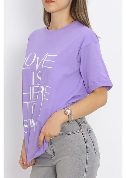 Duble Kol T-Shirt Lila - 16526.1567.