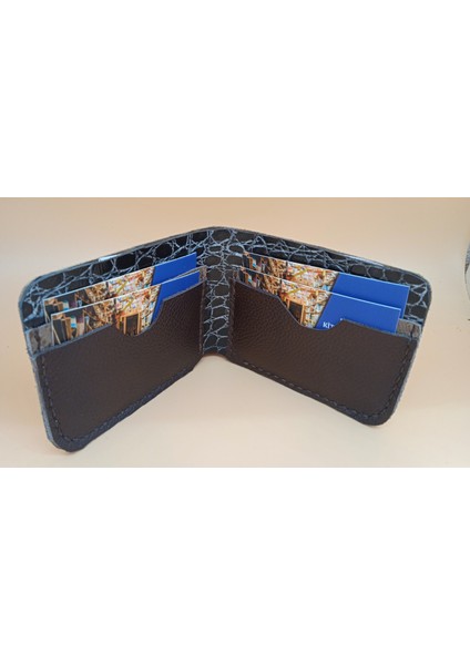 Deri Tamamen El Emeği Cüzdan 22CM*8CM * 1 Banknot Alanı 4 Kart Bölmesi 5A7