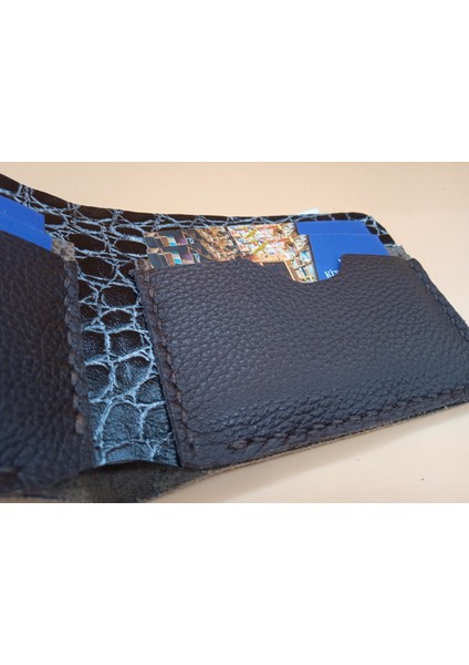 Deri Tamamen El Emeği Cüzdan 22CM*8CM * 1 Banknot Alanı 4 Kart Bölmesi 5A7