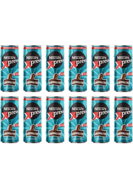 Xpress Coconatte Soğuk Kahve 250ML x 12 Adet
