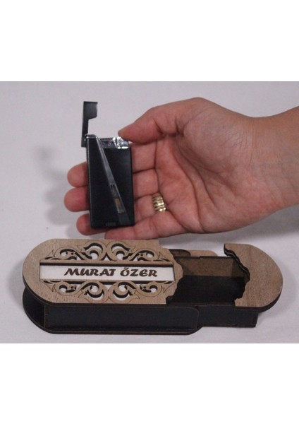 Çakmak Kişiye Özel Isim Yazılı ve Mdf Tasarım Kutulu NO:103 fiyatları
