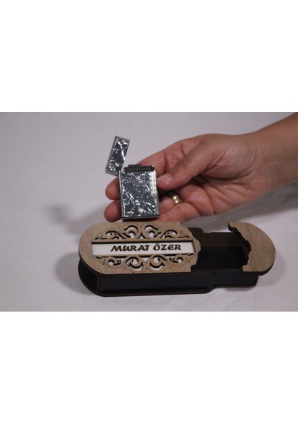 Çakmak Kişiye Özel Isim Yazılı ve Mdf Tasarım Kutulu NO:118