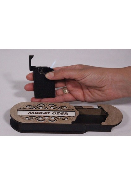 Çakmak Kişiye Özel Isim Yazılı ve Mdf Tasarım Kutulu NO:104 fırsatları
