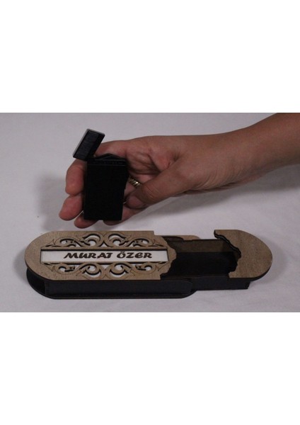 Çakmak Kişiye Özel Isim Yazılı ve Mdf Tasarım Kutulu NO:105 fırsatları