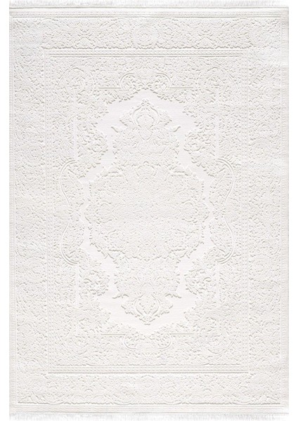 Vanessa 06150g Krem Klasik Motifli Yün Halı